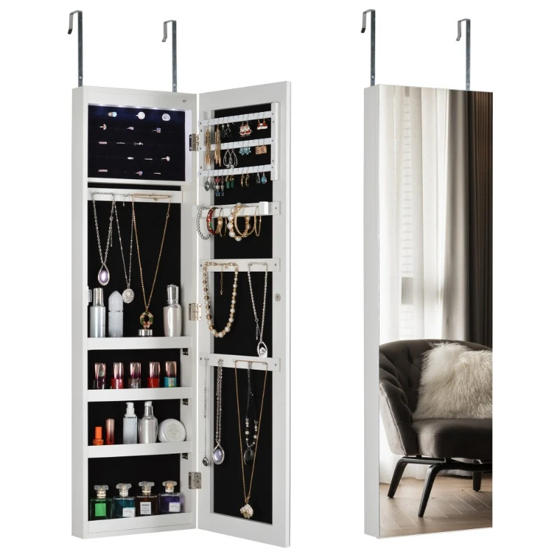 

Storage Dorm Tall Vanity Makeup Desk Modern White Wood Makeup Vanity Table With Mirror Lighted Bedroom Dresser Furniture Home
