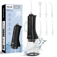 Fairywill USB Portable Oral Irrigator Water Flosser Dental Water Teeth Whitening 300ML 6 Nozzles Mouth Oral Cleaning For Braces