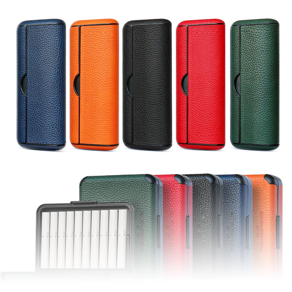 New For Iqos Iluma Prime Case Lichee E-Cigarette Box Cover Bag Holder Pouch Protective For Iqos Accessories 5 Colors