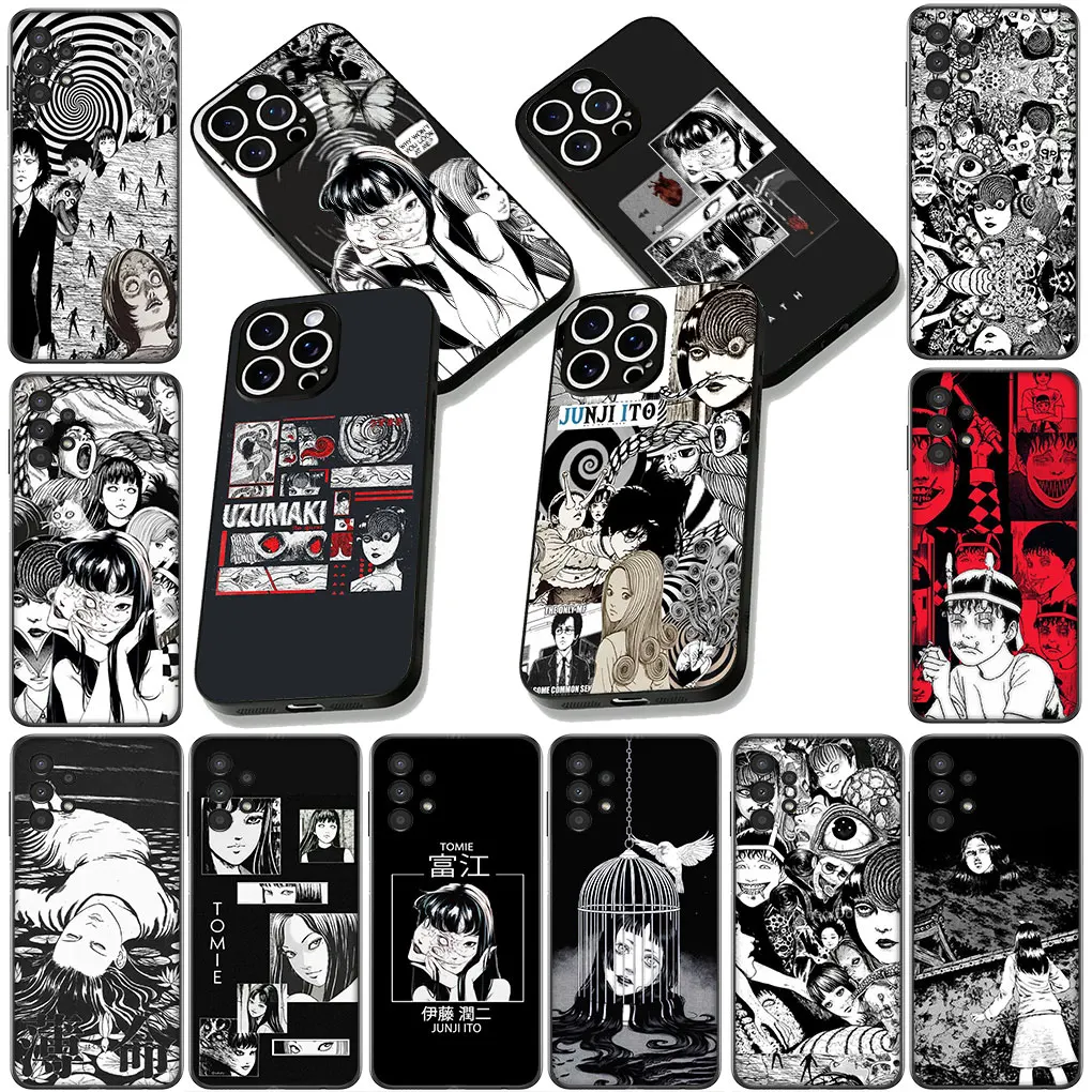 Junji Ito Collection Flexible Phone Cover - Artistic Design Protective Case