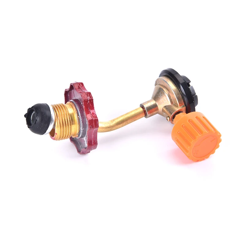 High Quality Butane Gas Cylinder Fuel Tank Filler Connector Adapter Valve Safe Switching