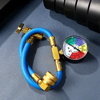 Kit de Recharge d'Air Indispensable, Tuyau de Climatisation de Voiture, Jauges de Recharge de Gaz R12, 30lb, R134A 5