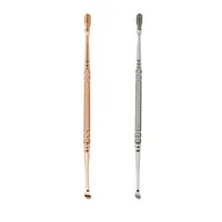 Stainless Steel Double Head Ear Cleaner Spoon Spiral Ear Pick Spoon Earwax Remover Cleaning Tool Ear Care Ear Clean Tool 1