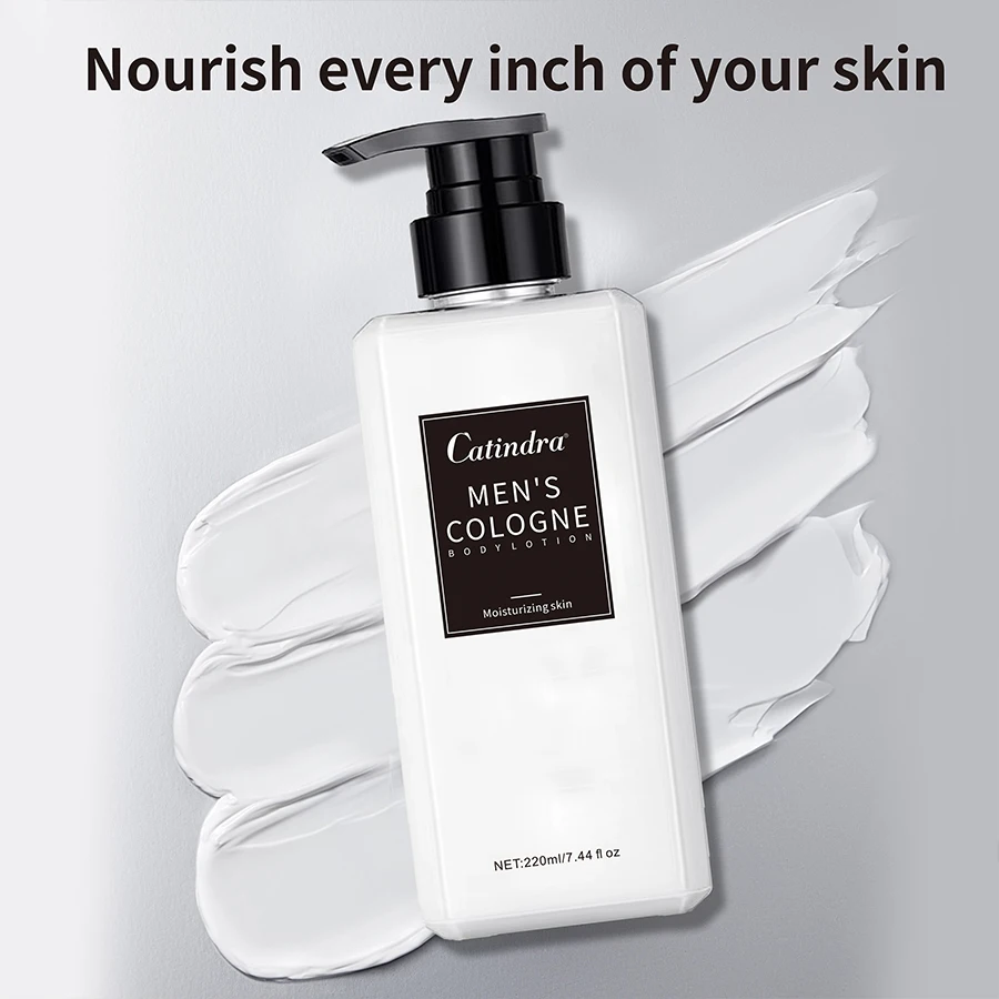 Catindra Men‘s Cologne Body Lotion Moisturizes Skin Smooth Prevent Dryness Roughness Body Lotion Comes with Perfume Flavor 4