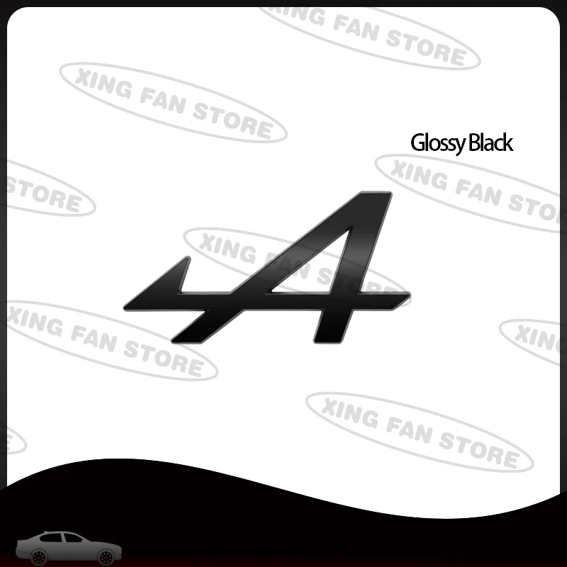 Alpine A Metal Emblem Car Steering Wheel Badge Sticker Decal - Premium Automobile Accessory