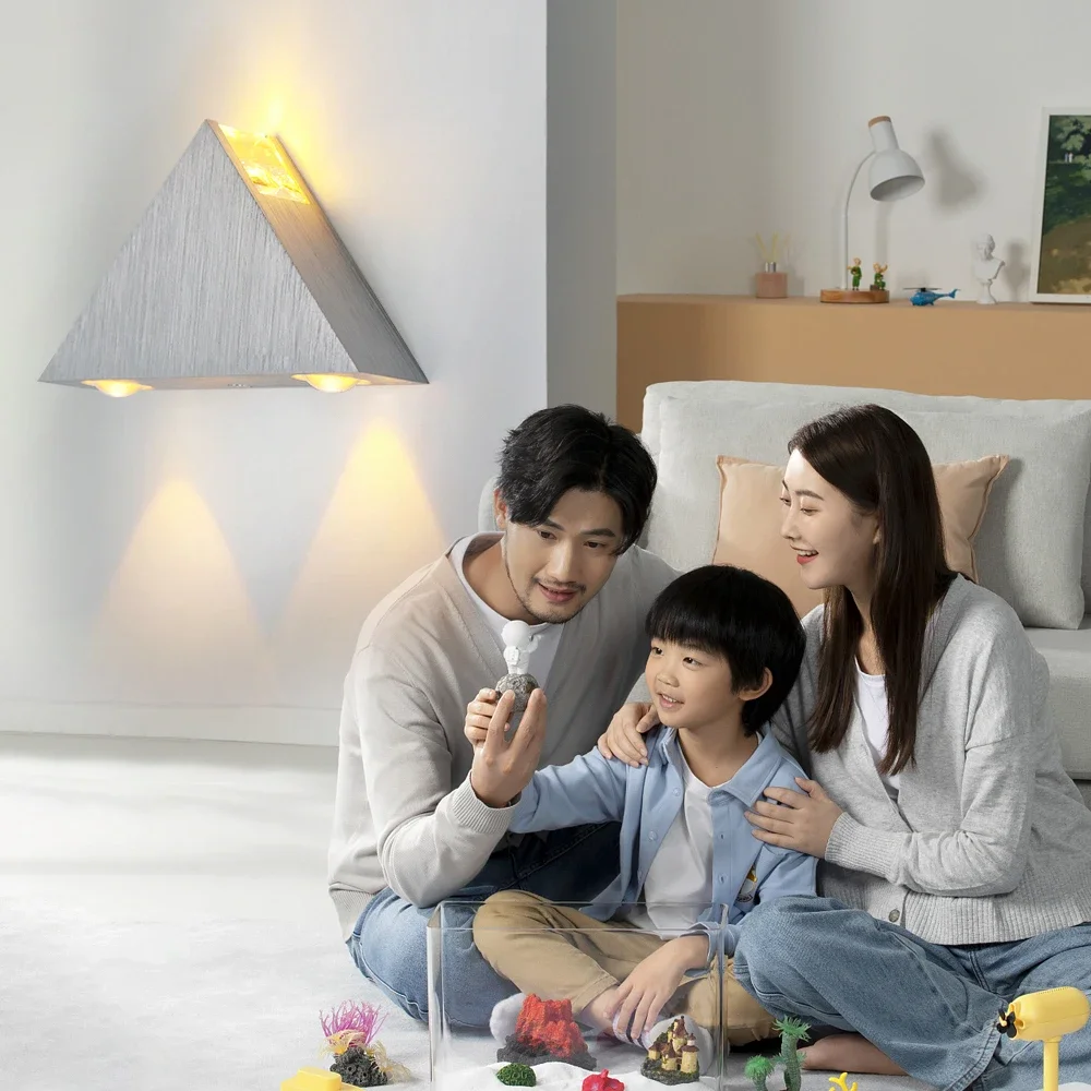 

Modern Led Wall Lamp 3W Aluminum Body Triangle Wall Light For Bedroom Home Lighting Luminaire Bathroom Light Fixture Wall Sconce