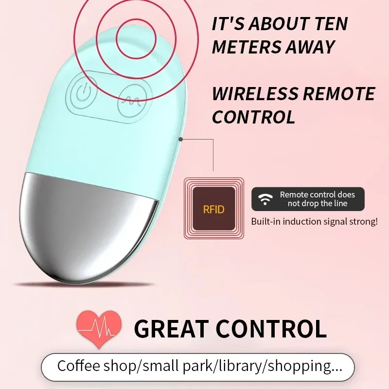 Vaginal Vibrators Wireless Remote Control 10 Speeds Vibrating Sex Toys Woman Eggs Clitoris Stimulator Vaginal Massage Ball G-Spot Vibrators Clitoris Vibrator Female Sex Toys Vibrator Sex Toy