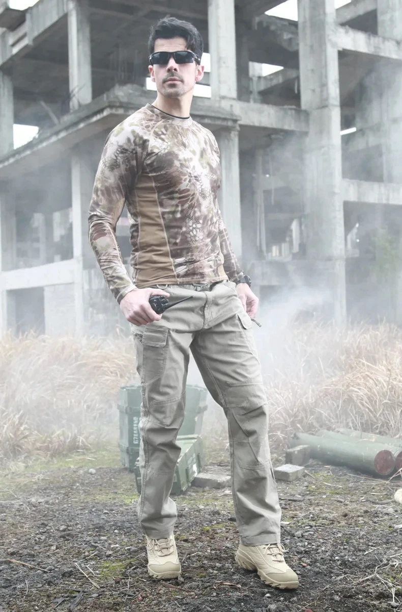 Ix7 slim quick drying elastic cross-border tactical pants, work pants, assault pants, training pants 2
