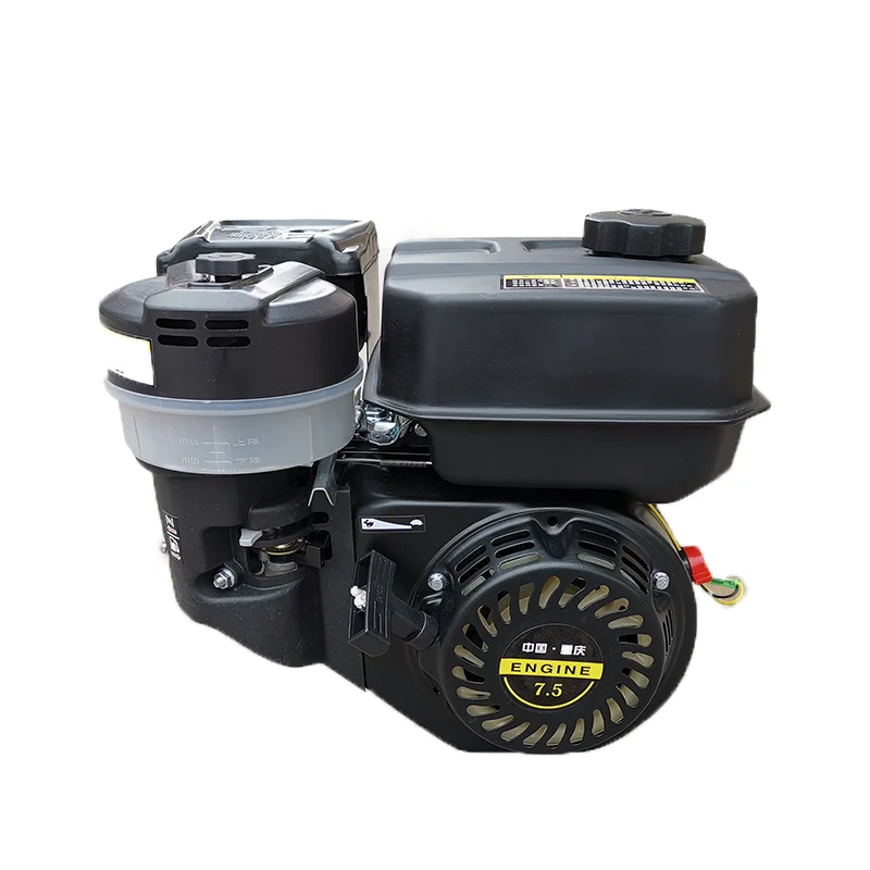 190F four-stroke micro-tiller gasoline engine, agricultural spraying pump engine 25mm flat key shaft + 85mm belt disc