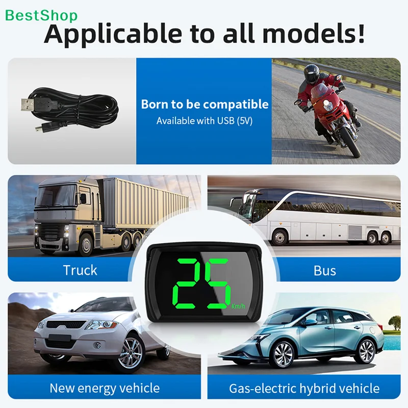 ★ Display GPS Universale per Auto, Grande Tachimetro, Accessori Automobilistici - Image 3