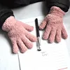 Lamb Fleece Children Gloves Winter Thick Kids Plush Glove 5-11year Girl Boy Hand Warmer Solid Color Baby Five Fingers Mittens 장갑 3