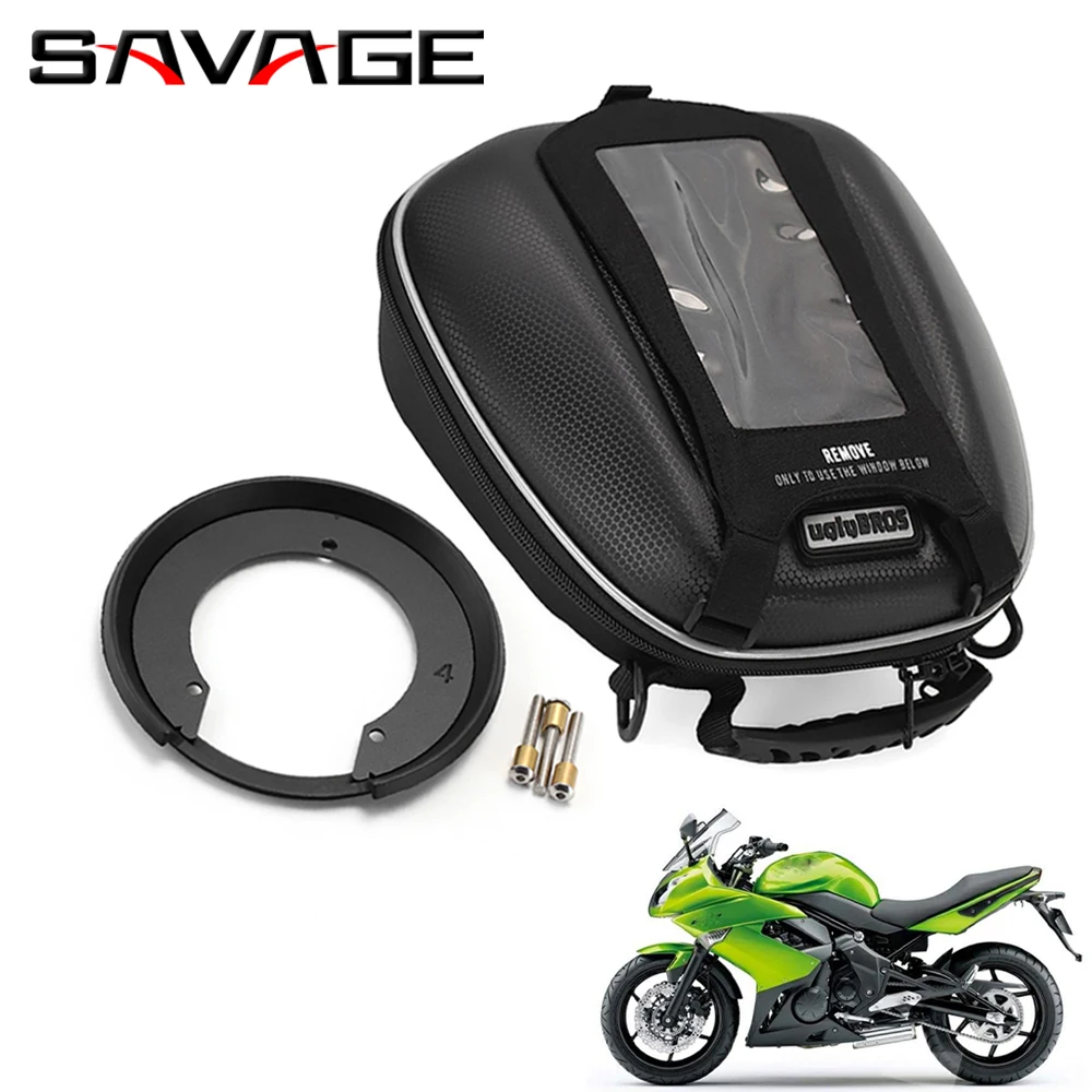 For KAWASAKI ER6N ER6F ZX6R 10R Motorcycle Fuel Tank Bag Luggage