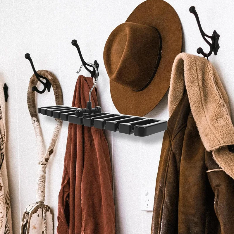 Multi Functional Scarf Hanger, Belt Storage Rack, Rotatable, Household Wardrobe Storage Rack Accessories, Suitable for Wardrobes