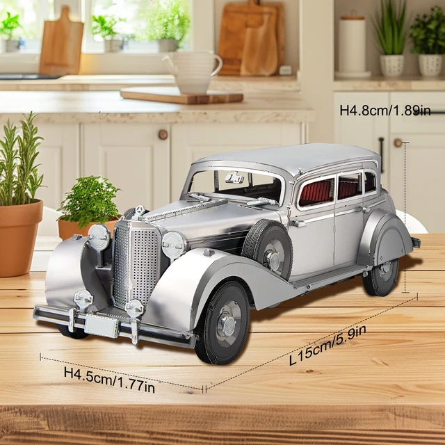 Piececool 3D Metal Puzzles Bulletproof Sedan 770k DIY Set 6