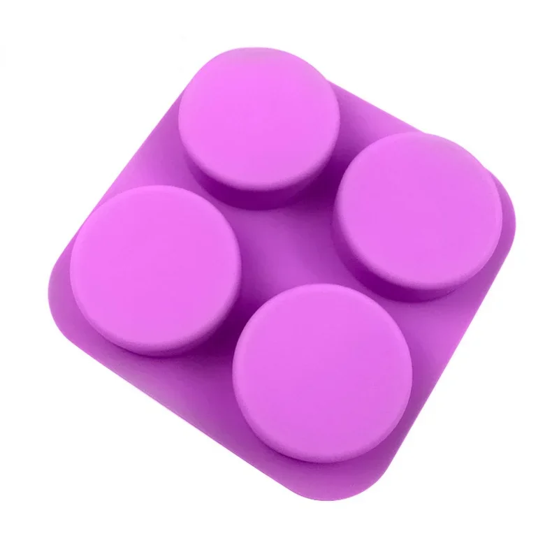Silicone Mold Baking Mold 3D Relief Flower Silicone Soap Mold Handmade Round Soap Making Kit Chocolate Cookie Cake Decoration Baking Tools Home Decor Gift