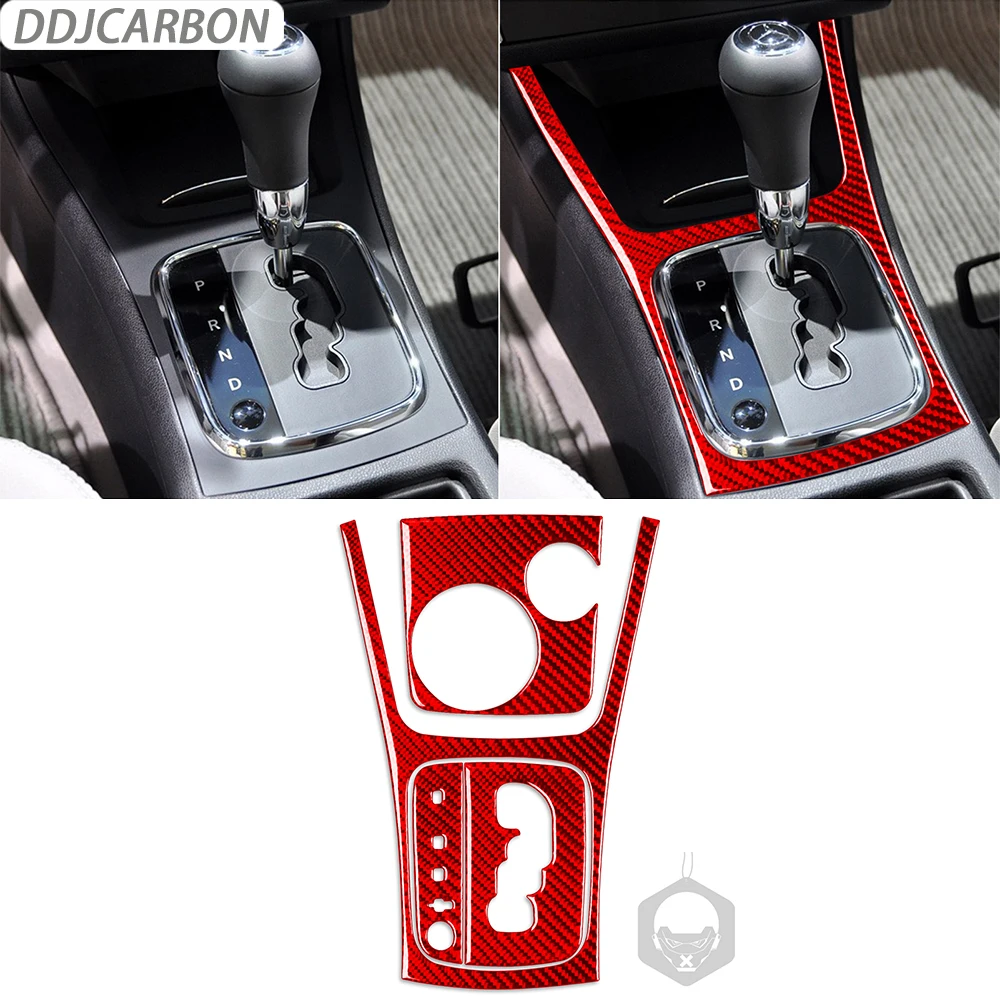 

Red Carbon Fiber Shift Box Panel Frame Trim Cover Suit Car Accessories Decoration Sticker For Benz B Class W245 2005-2011