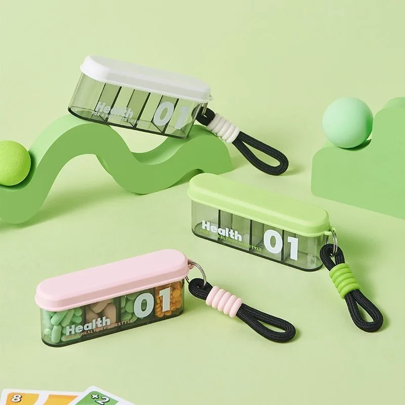 New Pill Organizer Weekly Sealed Medicine Box Convenient Portable Medicine Packaging Box  Mini Pill Storage