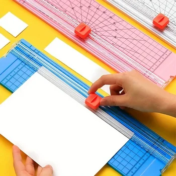 Taglierina di precisione A4 per carta e foto, rifilatrice per scrapbook, macchina da taglio leggera con tappetino per ufficio