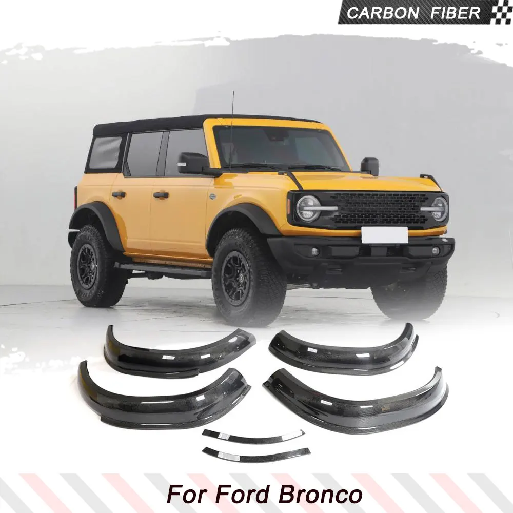 

Carbon Fiber Wheel Arch Trims for Ford BRONCO Sport Utility 2D 4D Carbon Fiber Wheel Arch Fender Flares Exterior Accessories