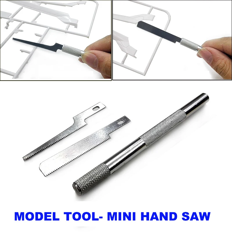 

Model Making Tools Stainless Steel Mini Hand Saw with 2 Blades