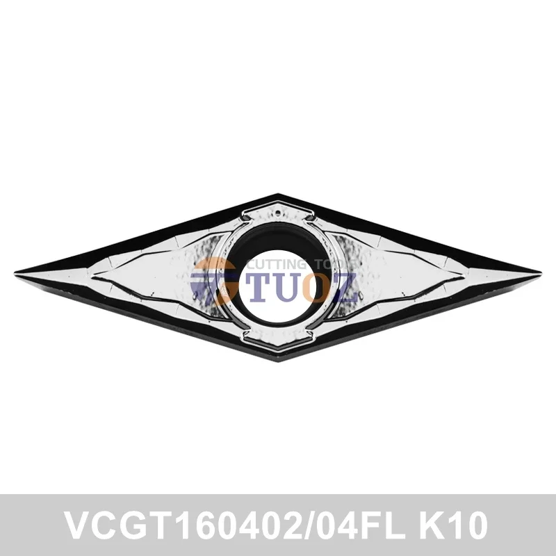 100% Original VCGT160404FL VCGT160408FL K10 Carbide Inserts VCGT 160404 VCGT160408 -FL CNC Turning Tools Lathe Cutter