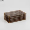 Acrylic Tissue Boxes Modern Rectangular Toilet Paper Napkin Storage Box Simple Home Solid Color Paper Towel Holder Napkin Holder 3