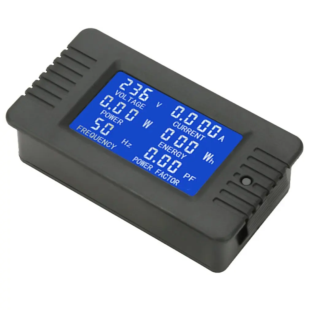 6 IN 1 Digital AC 100A Voltage Energy Meter Voltmeter Ammeter Power Current Panel Watt Combo Indicator 110V 220V LCD |