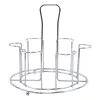 New 1Pcs Bar Metal Glass Cup Storage Rack For Water Mug Draining Drying Organizer Drain Holder Stand Useful Home Kitchen Supply 4