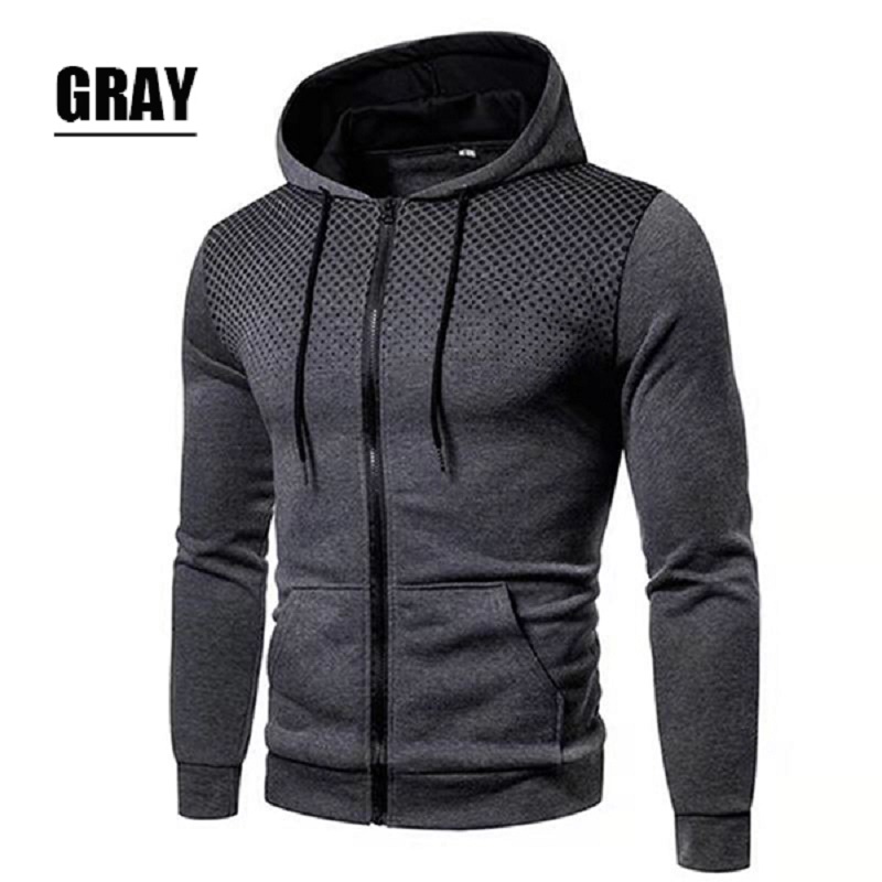 Autumn and Winter Casual Jacket for Men All Elite Wrestling Zipper Hoodie with Pocket Printing Sweater Sportwear