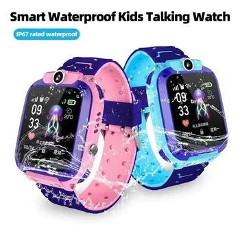 Q12 Kids Smart 2G Call Phone Watch Waterproof Mother Children GPS Monitor Boy Girls SOS Child Sports Digital Watches Tracker 1