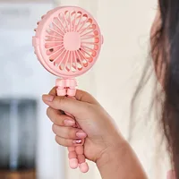 Ventilateur de poussette pour bébé, Rechargeable à main, USB, sans lame, petits ventilateurs pliants, Mini ventilateur, Table silencieuse, refroidisseur d'extérieur, ventilateur de cou 4