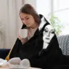 Goth Queens - Elvira, Vampira, Lily, Morticia Throw Blanket Retros Bed covers halloween Decorative Sofas Blankets 3