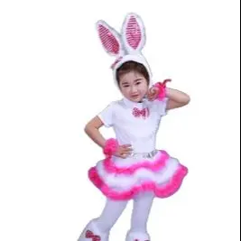 

Kids cute rabbit Costume dance dress adult Girls rabbit Cosplay Dress 100-160cm (S-3XL)