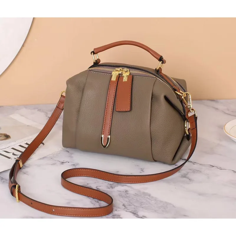 Bag Shoulder One Genuine Leather High-End Top Layer Cowhide For Women Casual High-Quality Messenger Versatile Luxury Crossbody