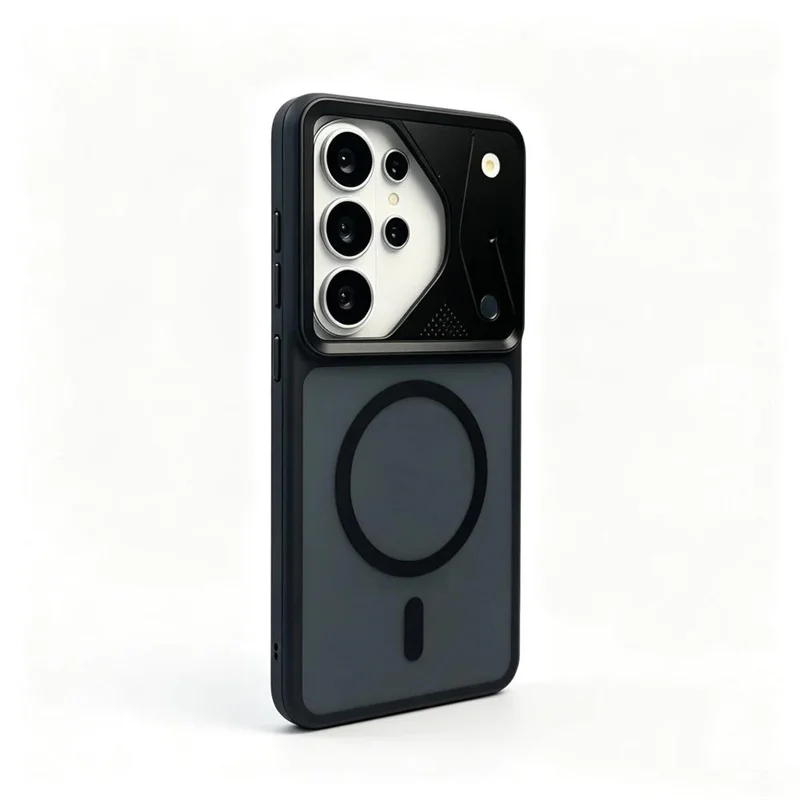 Matte Armor Magnetic Wireless Charging Phone Case - Translucent Shockproof Cover