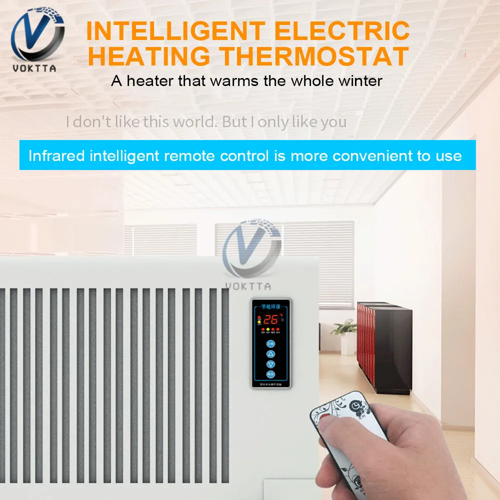 AC110V-220V 2500W Intelligent Electric Heat Thermostat - Main Image