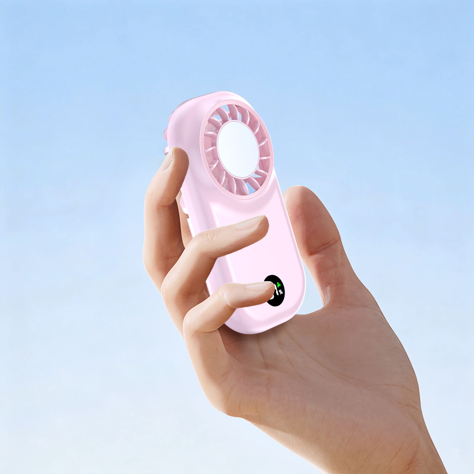 2026 New Mini Fan Small Portable Fans: Personal Makeup Handheld Fans USB Rechargeable, Lightweight Home Office Outdoor_voghion.com