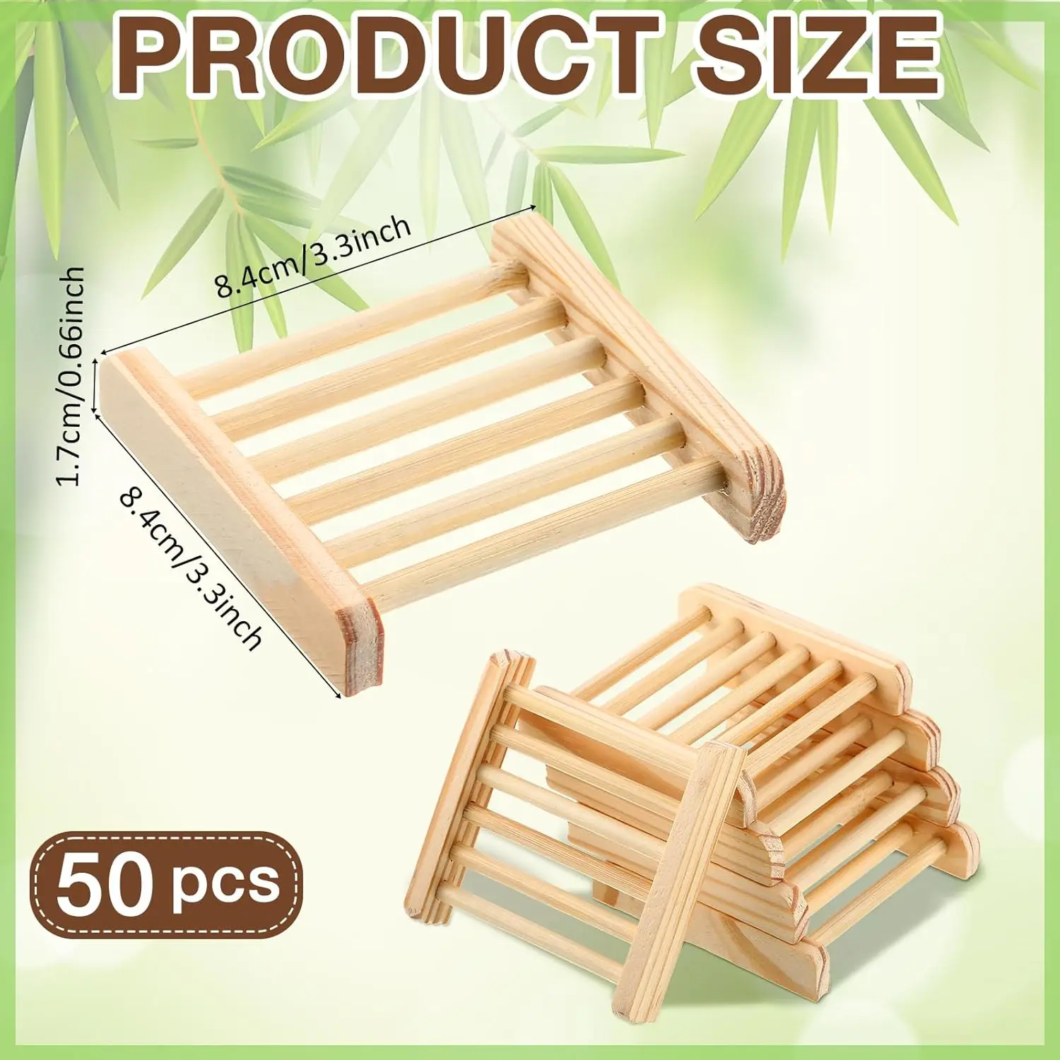 30-150PCS Soap Saver Wood Soap Dish Bulk for Hotel Bathroom Soap Holders Hand Craft Soap Case for Bathtub Shower Dish Accessorie 6