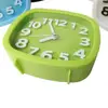Bright-colored  Practical Bedside Non-ticking Alarm Clock Korean Style Desk Clock Battery Operated   Household Supplies 2