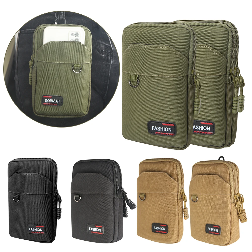 

Nylon Tactical Bag Outdoor Molle Military Waist Fanny Pack Men Phone Pouch Camping Hunting Tactical Waist Bag EDC Gear Purses