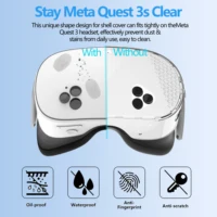 5 IN 1 Silicone Case For Meta Quest 3S VR Protector Lens Cap Soft Grip Cover Shockproof Durable Anti-scratch Accessories - Image 4