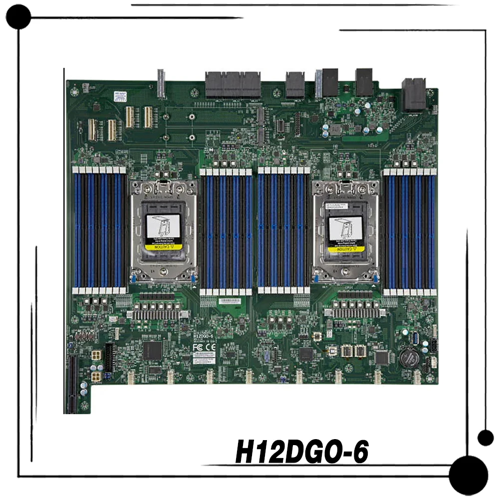 H12DGO -6 For Supermicro Dual Workstation Motherboard 4 PCI-E 4.0 x8 3 USB 3.0 ports AMD H12DGO