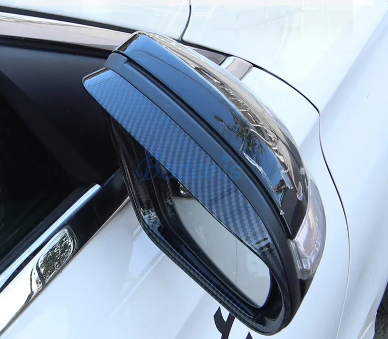 

For Mercedes Benz GLB B C Class W205 E W213 GLC-Class X253 S Class W222 Carbon Fiber Look Rearview Mirror Rain Shade Cover Trim