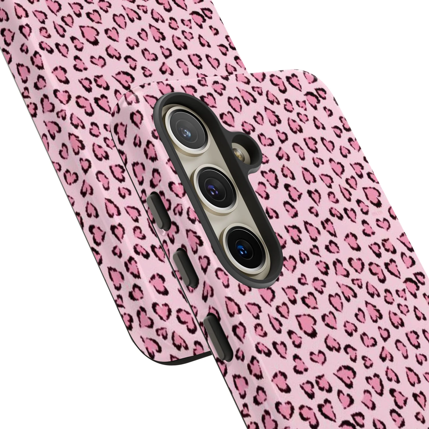 Pink Leopard Print Tough Phone Case