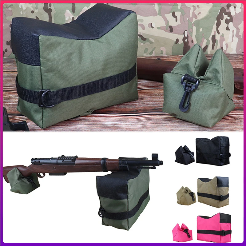 

Tactical Sniper Shooting Gun Rest Bag Set Front & Rear Rifle Target Bench Unfilled Stand Support Sandbag No Sand Hunting Bag