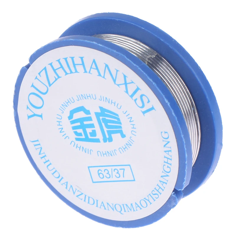 1Roll Solder Wire Tin Lead 0.8mm Width 1.7m Length 2% 13g Flux Reel Welding Line Solder For Soldering 36*12mm Soldering Wire