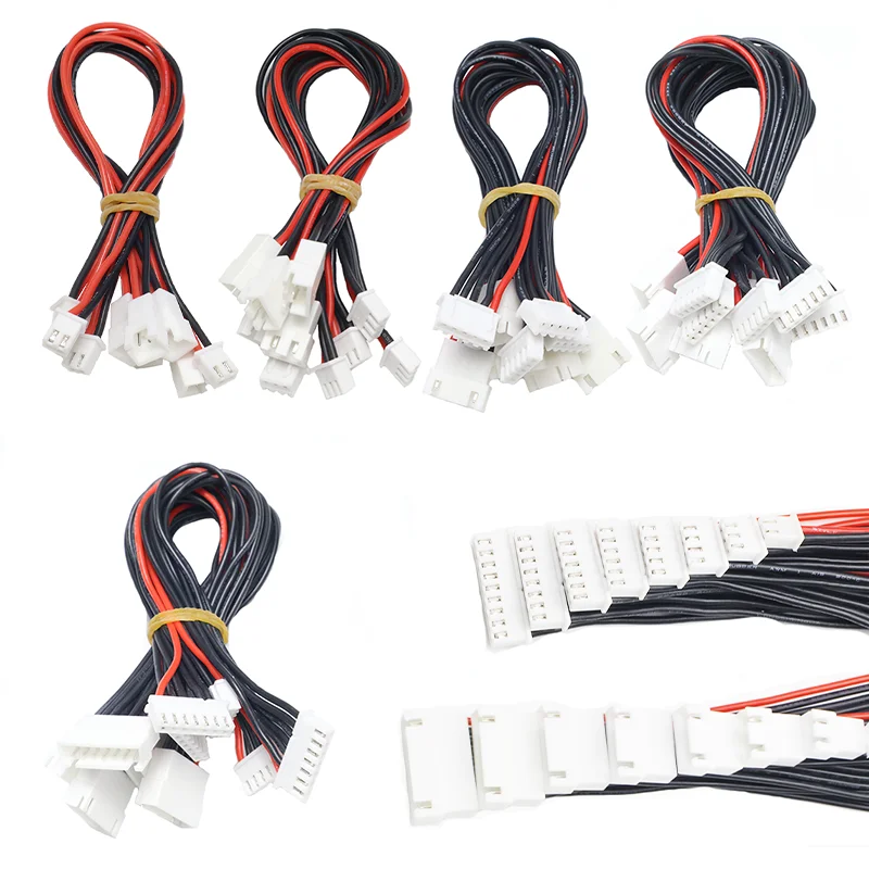 5-pack balanskablar LiPo 30 cm 1S-8S för RC-batterier