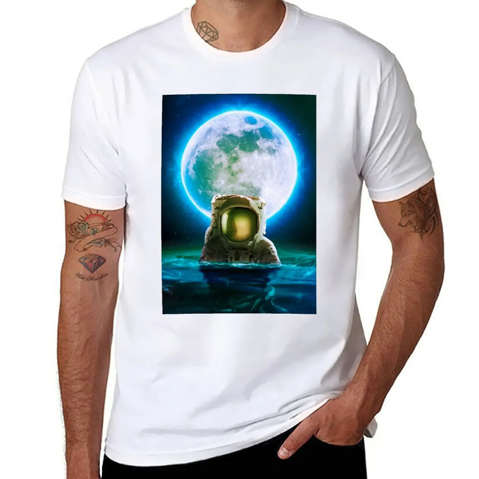 

New Blue Moon T-Shirt sweat shirts plus size t shirts mens plain t shirts