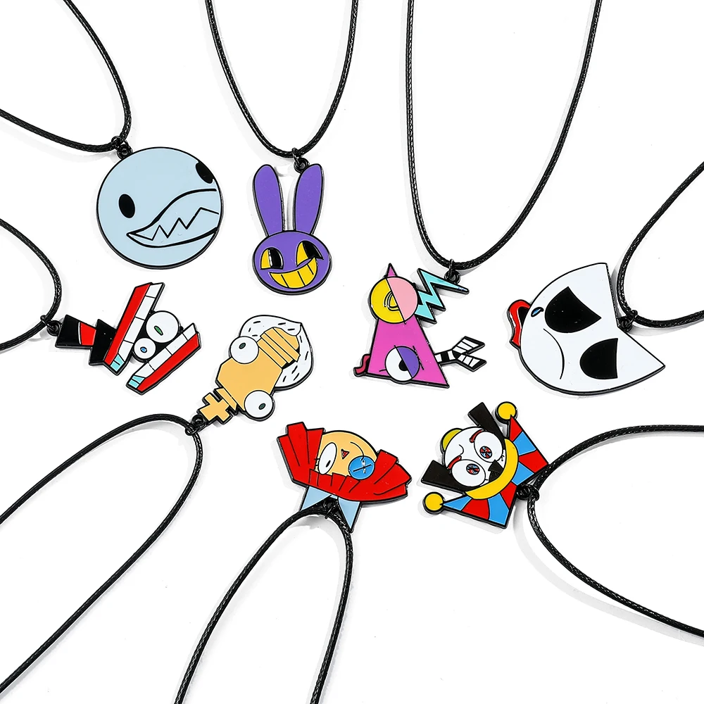 The Amazing Digital Circus Funny Figure Collane Con Ciondolo Per Donna Uomo Cartoon Fans Collection Accessori Cosplay Regali