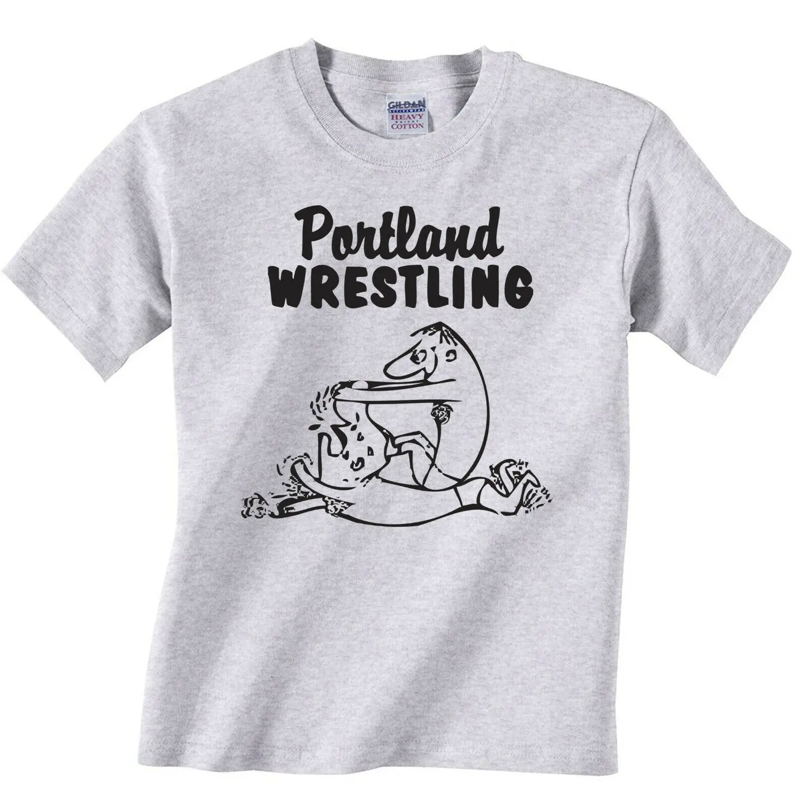 T-Shirt Classica Portland Wrestling Maniche Lunghe O Corte